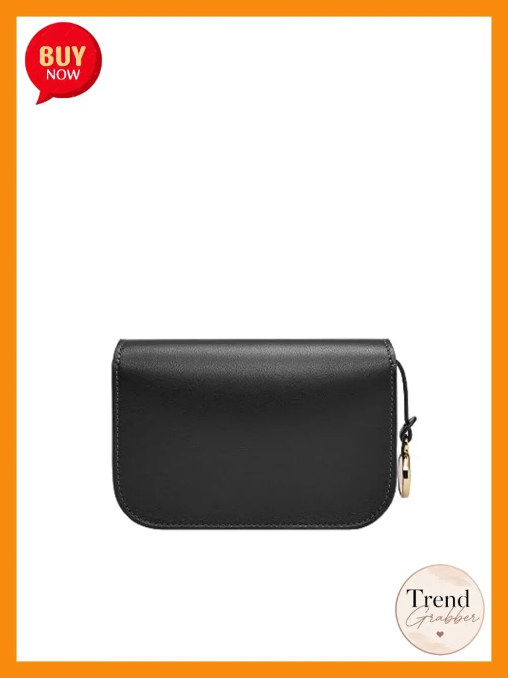 Genuine Leather Flap Crossbody Purse Handbag with Adjustable Strap